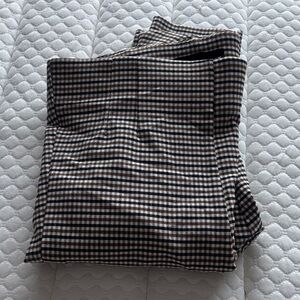 Zara Women's Checkered Pants - Brown and White